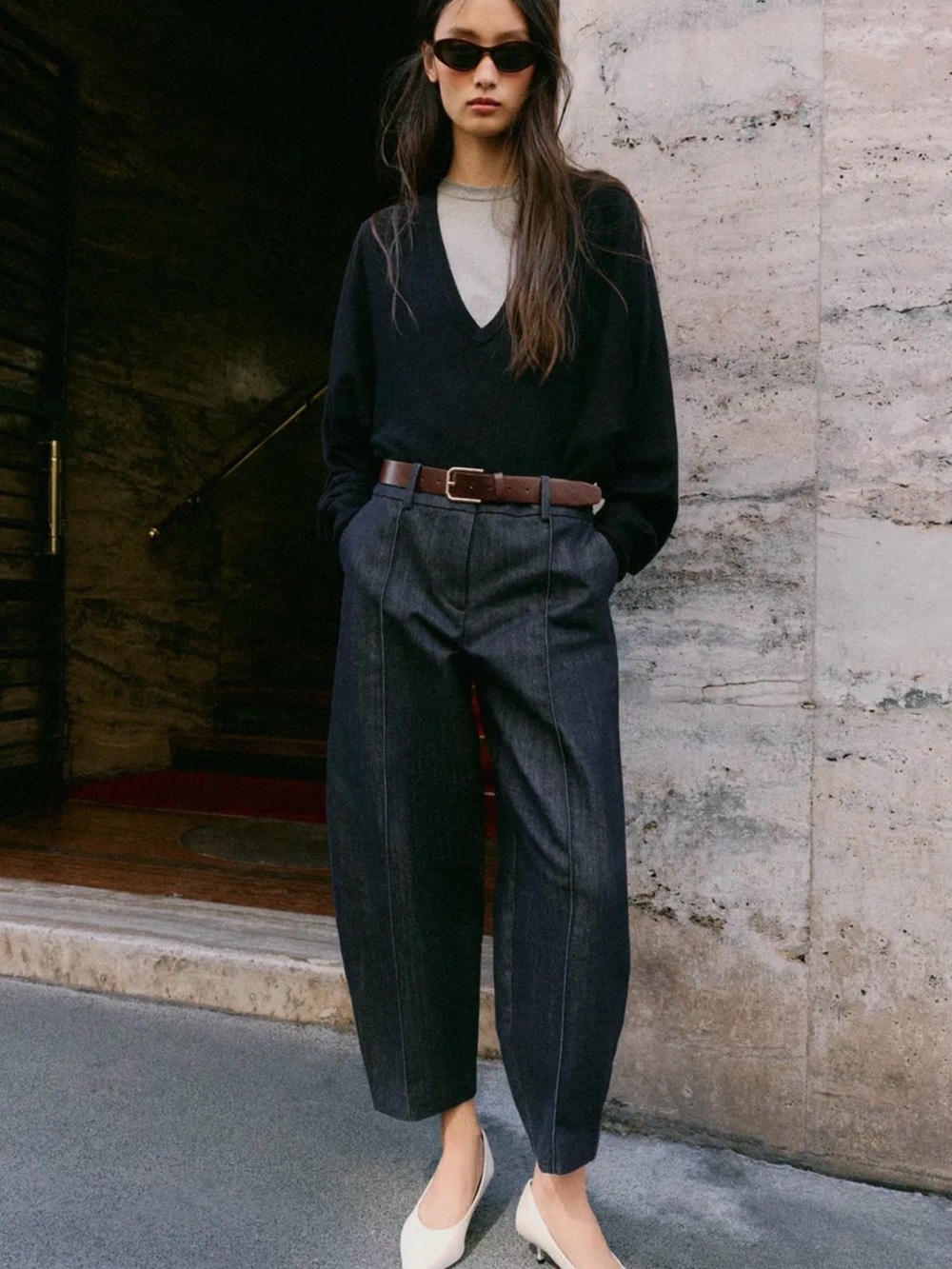 EUC Zara Felted Wool like pants size L